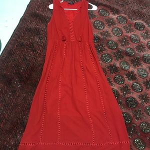 Madewell Red Maxi Dress